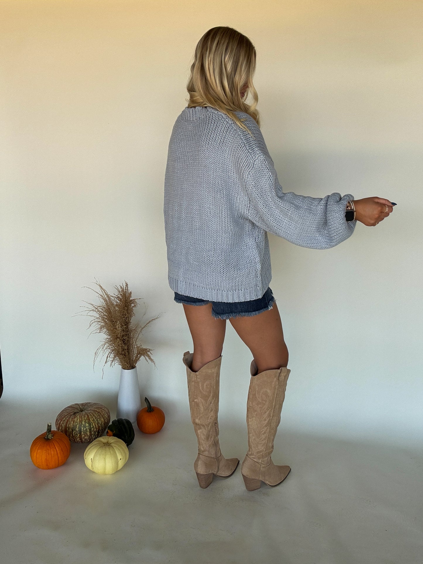 Girly Pop Cowboy Boots Sweater