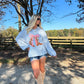 Girly Pop Cowboy Boots Sweater