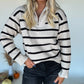 Ollie Striped Sweater - Creme/Black