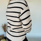 Ollie Striped Sweater - Creme/Black