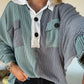 Mason Colorblock Ribbed Pullover