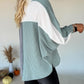Mason Colorblock Ribbed Pullover