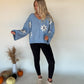 Golden Days Sweater - Baby Blue