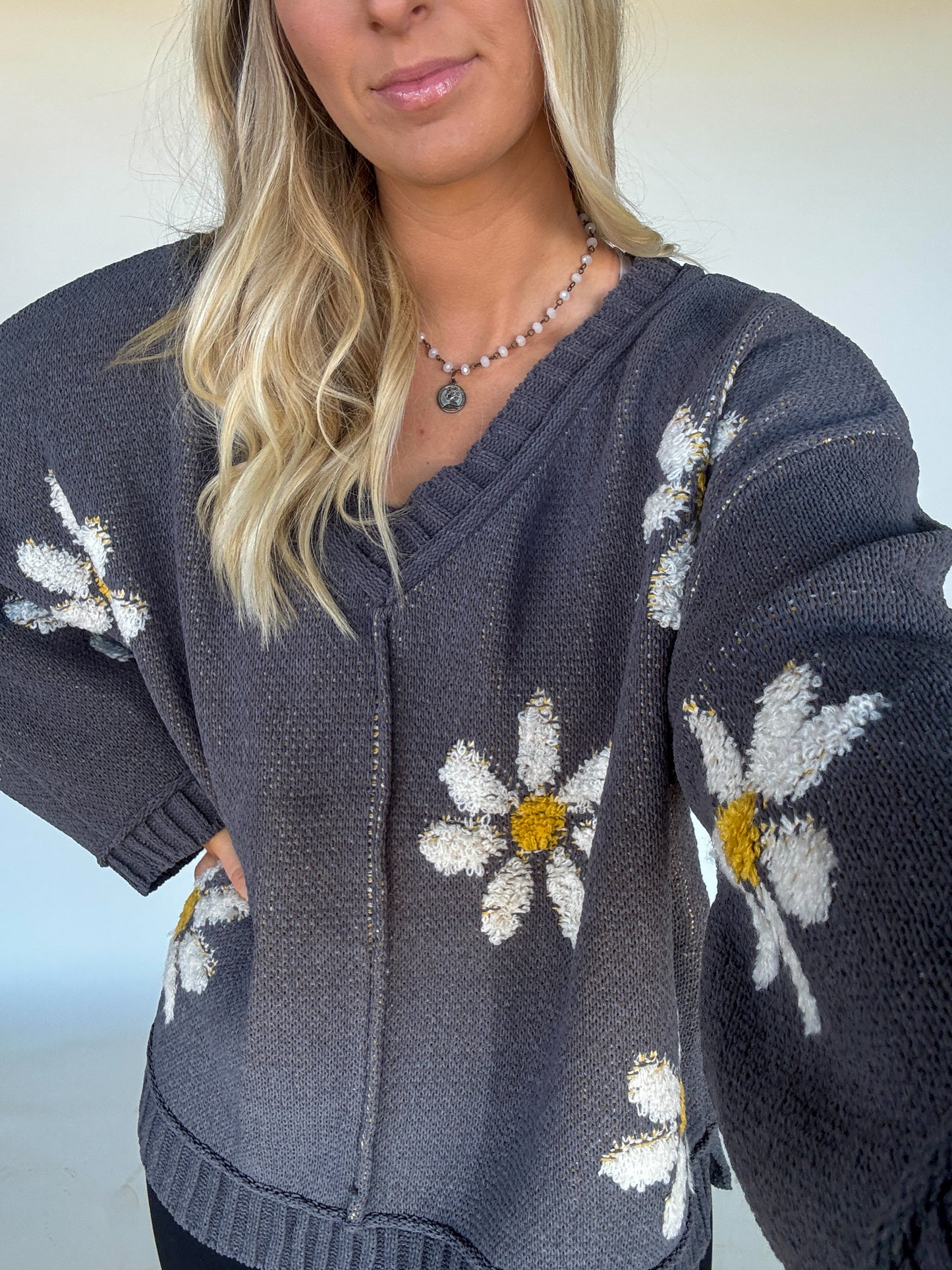 Golden Days Sweater - Charcoal