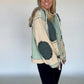 Miles Patchwork Hoodie - Forest/Cream