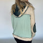 Miles Patchwork Hoodie - Forest/Cream