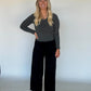 Relaxed Tiered Lounge Pants - Black