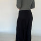 Relaxed Tiered Lounge Pants - Black