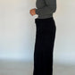 Relaxed Tiered Lounge Pants - Black