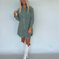 Olive Corduroy Dress
