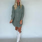 Olive Corduroy Dress