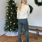 Zoey Half Zip Sweatshirt - Bone