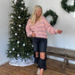 Pink Sweet Stripes Cardigan