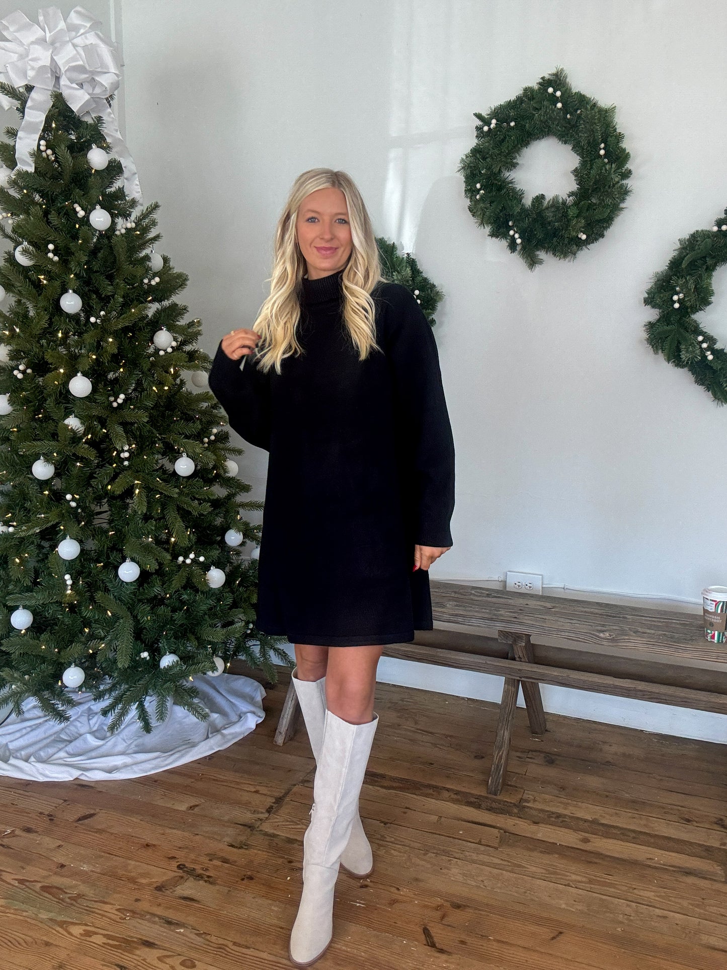 Mal Turtleneck Sweater Dress