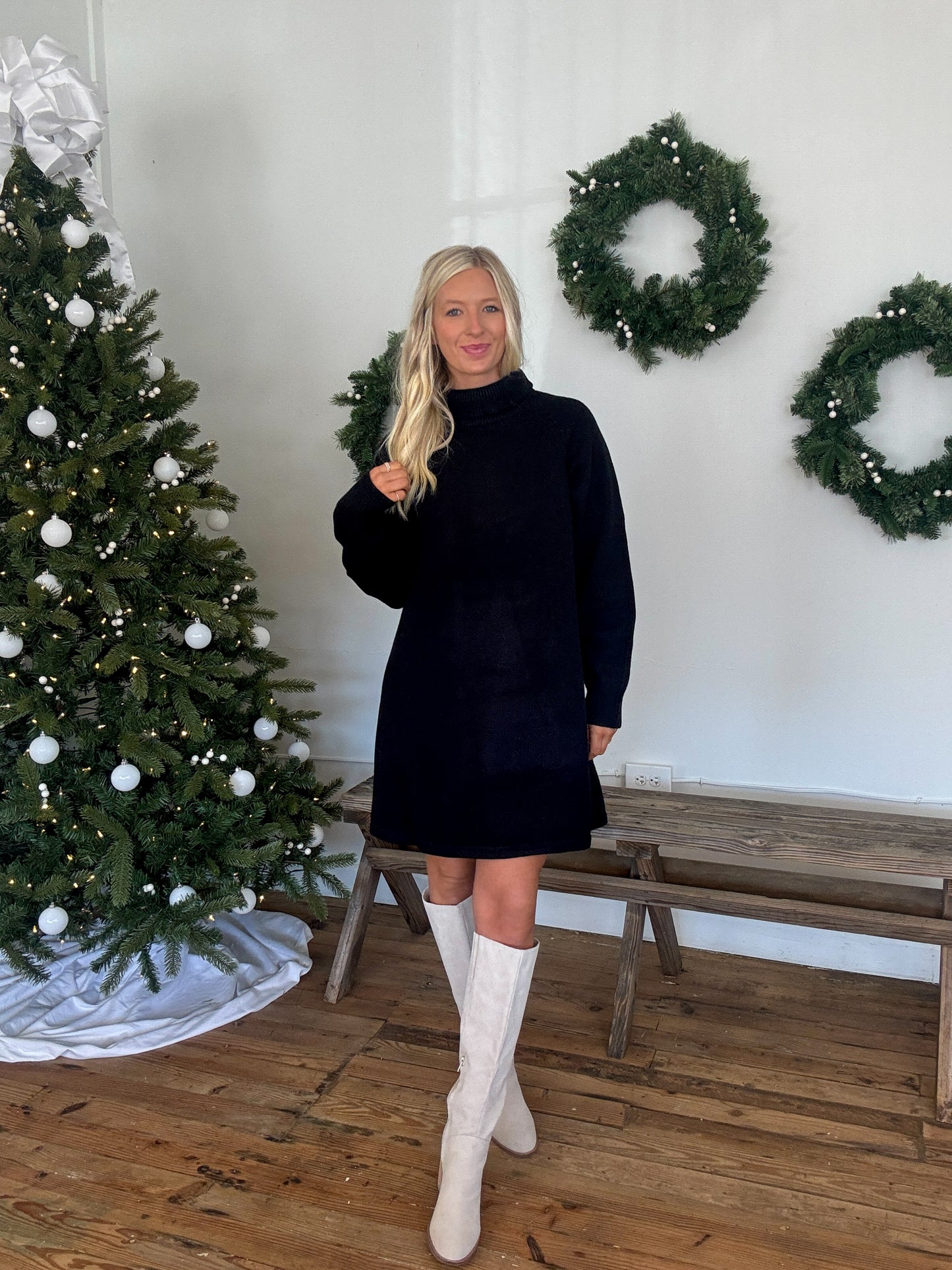 Mal Turtleneck Sweater Dress