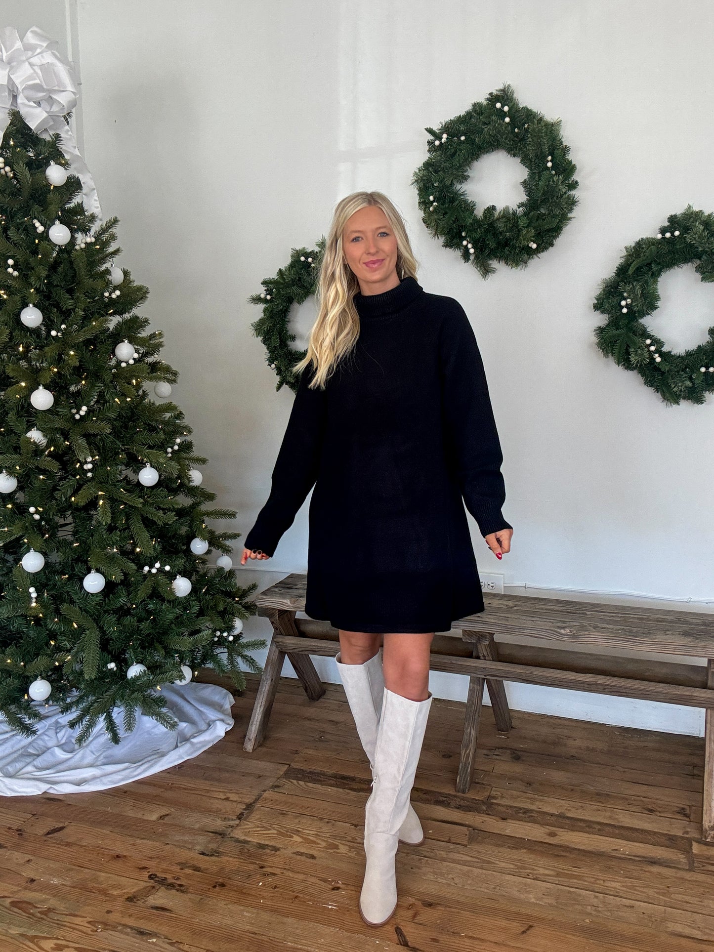 Mal Turtleneck Sweater Dress