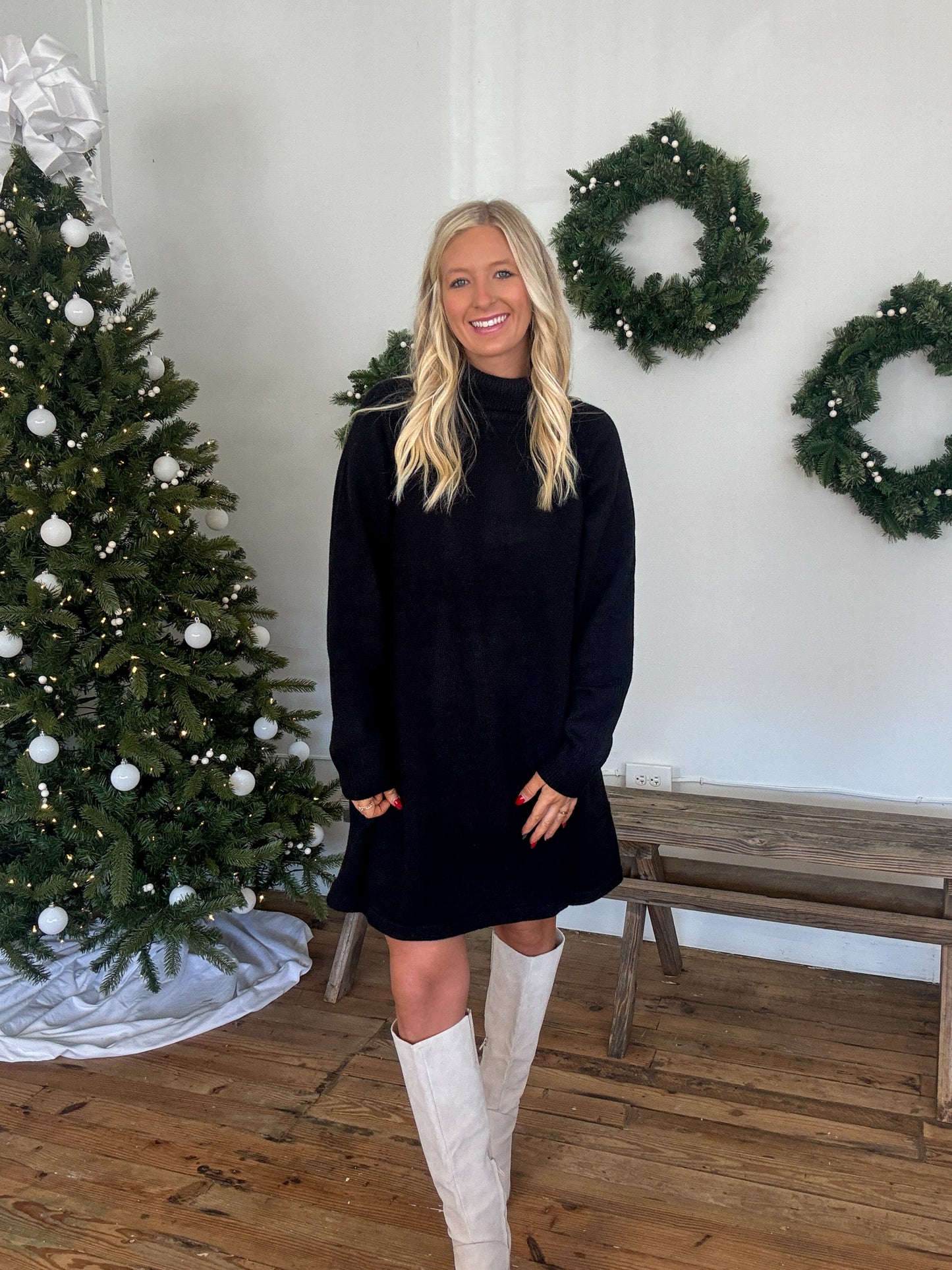 Mal Turtleneck Sweater Dress