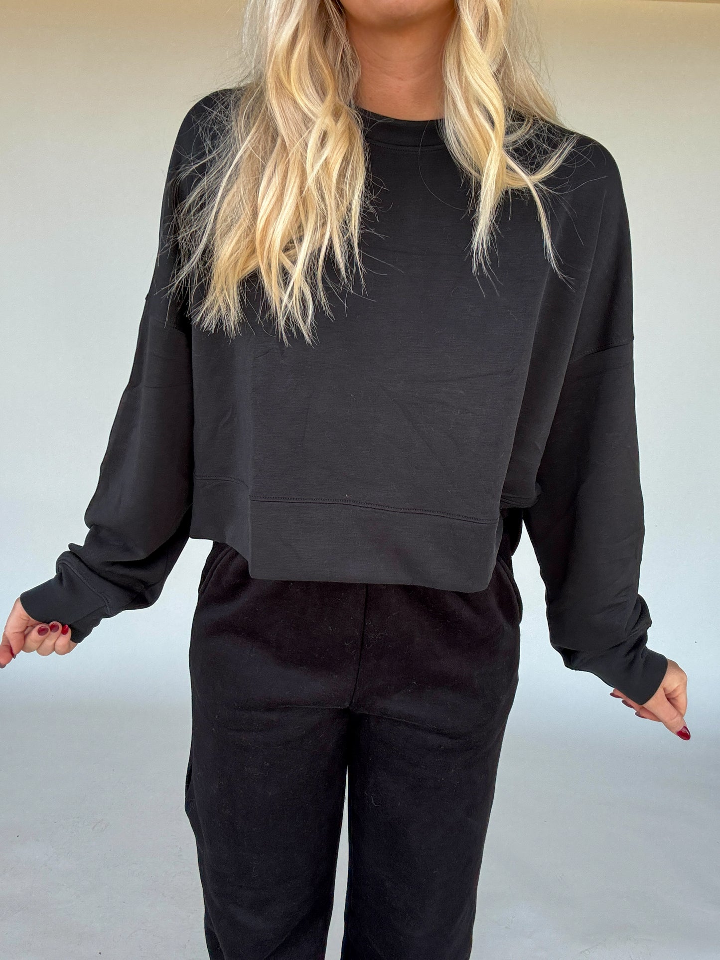 Super Soft Scuba Dupe Oversized Crewneck