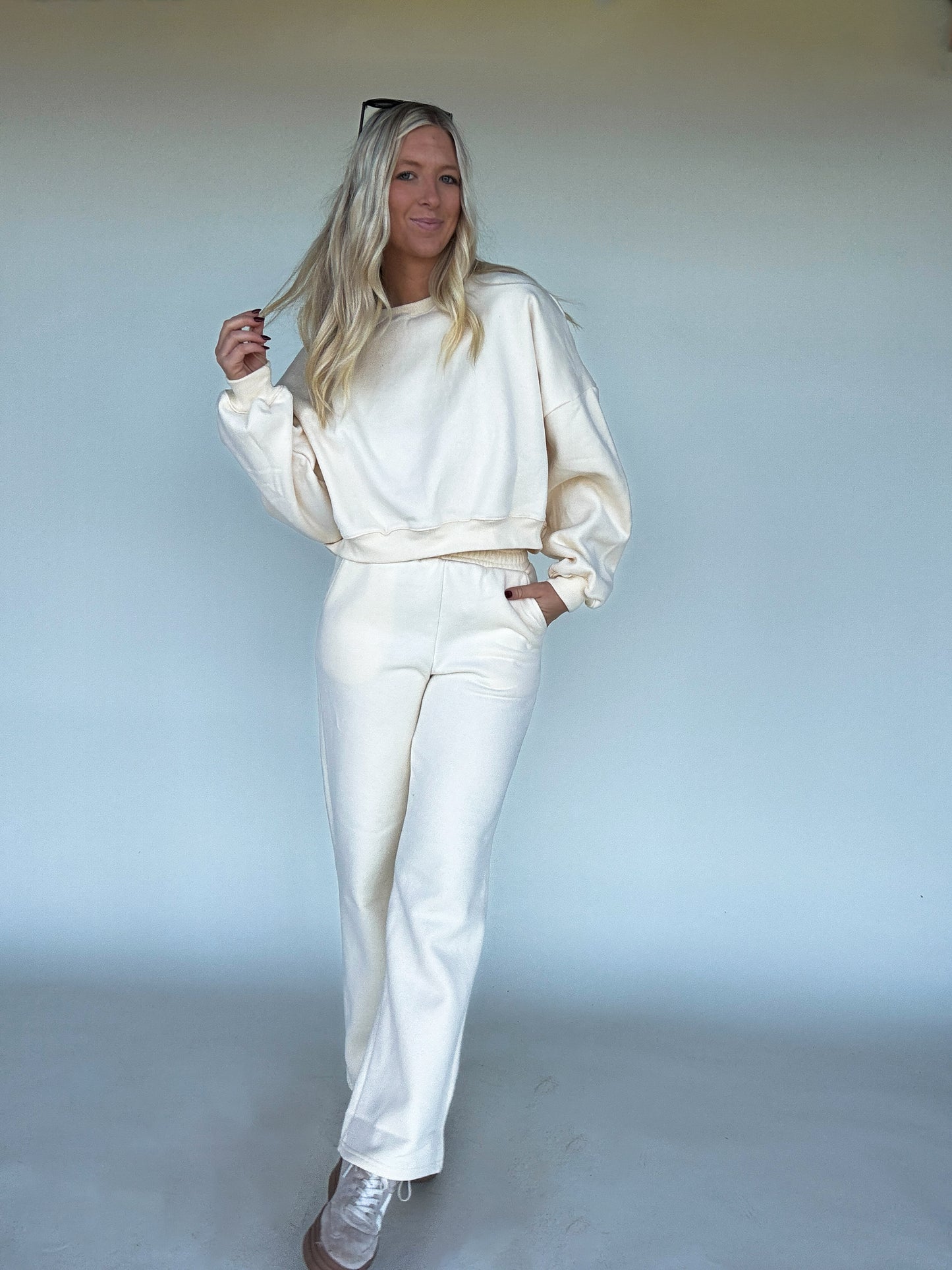 Sleep All Day Sweatpants - Cream