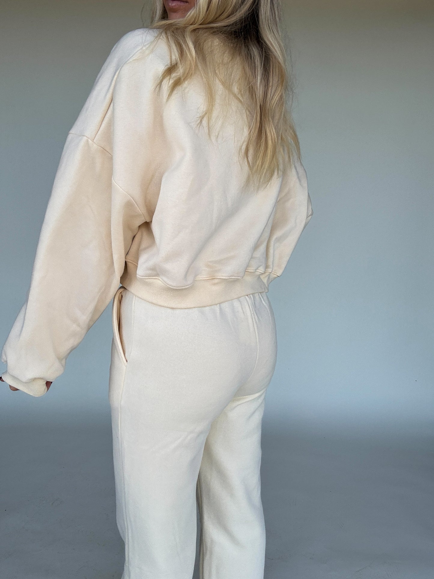 Sleep All Day Sweatshirt - Cream