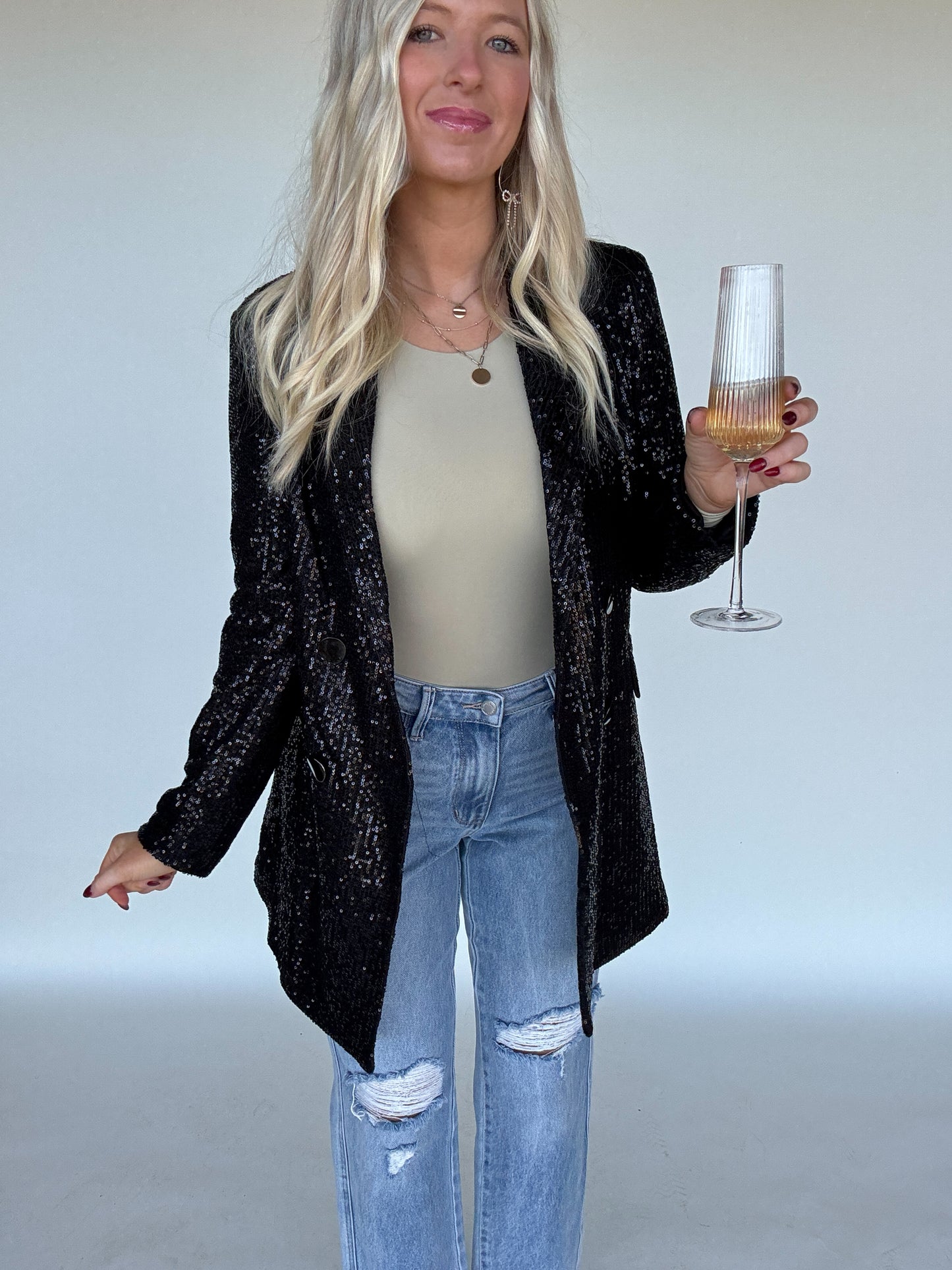 Clark Sequin Blazer