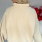 Catch My Vibe Button Pullover - Cream