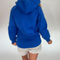 Zoey Long Hooded Sweatshirt - Cobalt