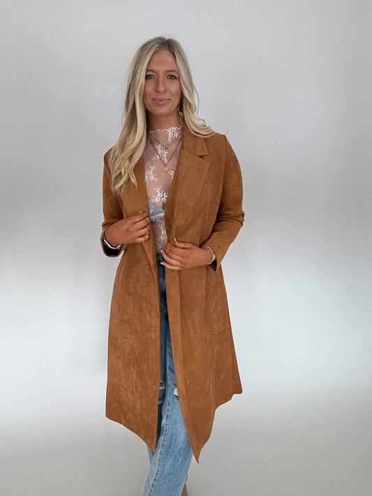 Holly Suede Trench Coat