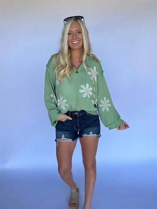 Golden Days Lightweight Sweater - Sage