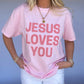 JESUS LOVES YOU Puff Tee