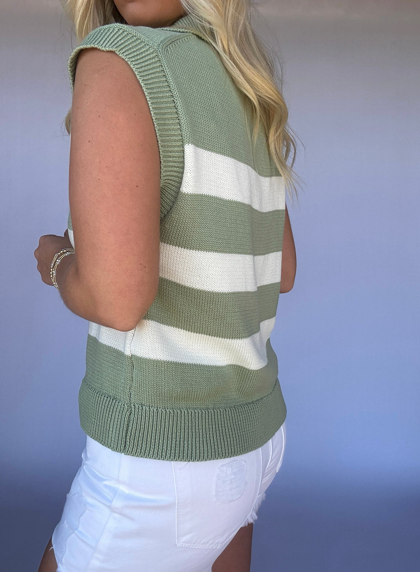 Bailee Striped Sweater Top