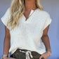 Off White Sleeveless Sweater Top