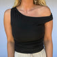 Tanner Asymmetrical Top - Black