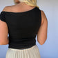 Tanner Asymmetrical Top - Black