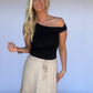 Tanner Asymmetrical Top - Black
