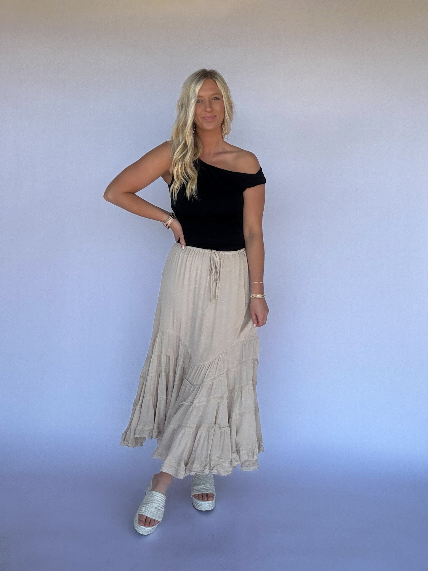 Tanner Asymmetrical Top - Black