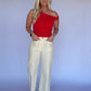 Tanner Asymmetrical Top - Red