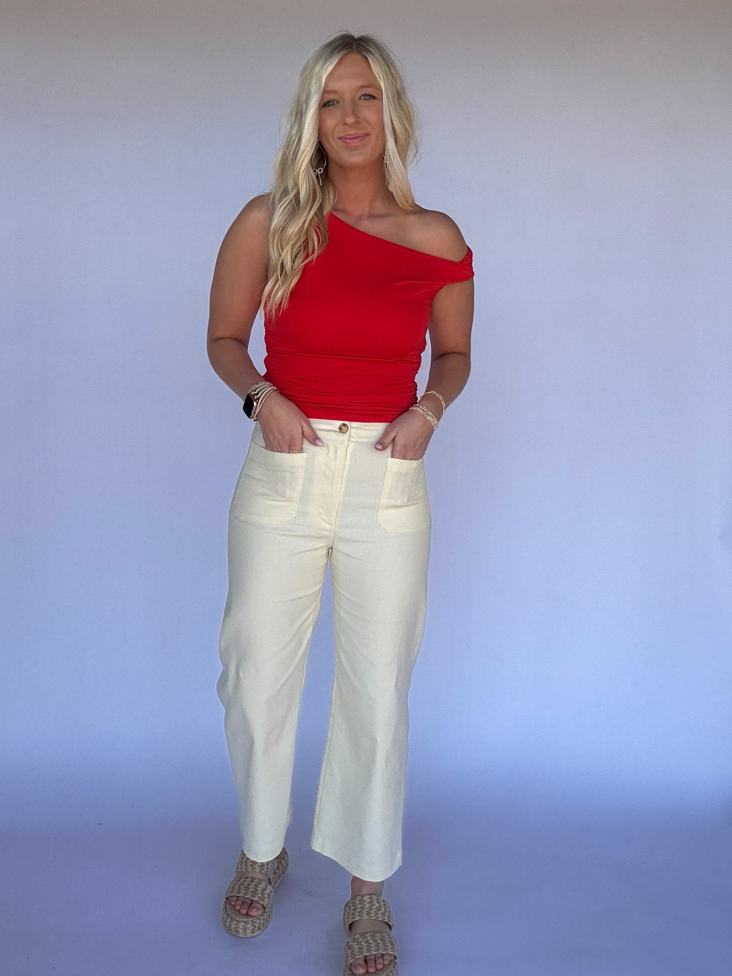 Tanner Asymmetrical Top - Red