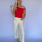 Tanner Asymmetrical Top - Red