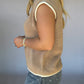 Tarsi Sweater Tank - Natural/White