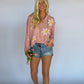 Golden Days Lightweight Sweater - Strawberry Milk