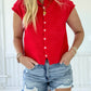 Karly Sweater Vest - Tomato Red