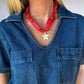 Dawgs Star Scarf Necklace