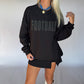 FOOTBALL Puff Print Crewneck - Black