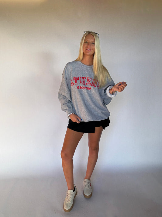Athens Georgia Crewneck - Ash Gray