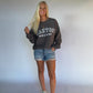 Football Season Crewneck - Charcoal