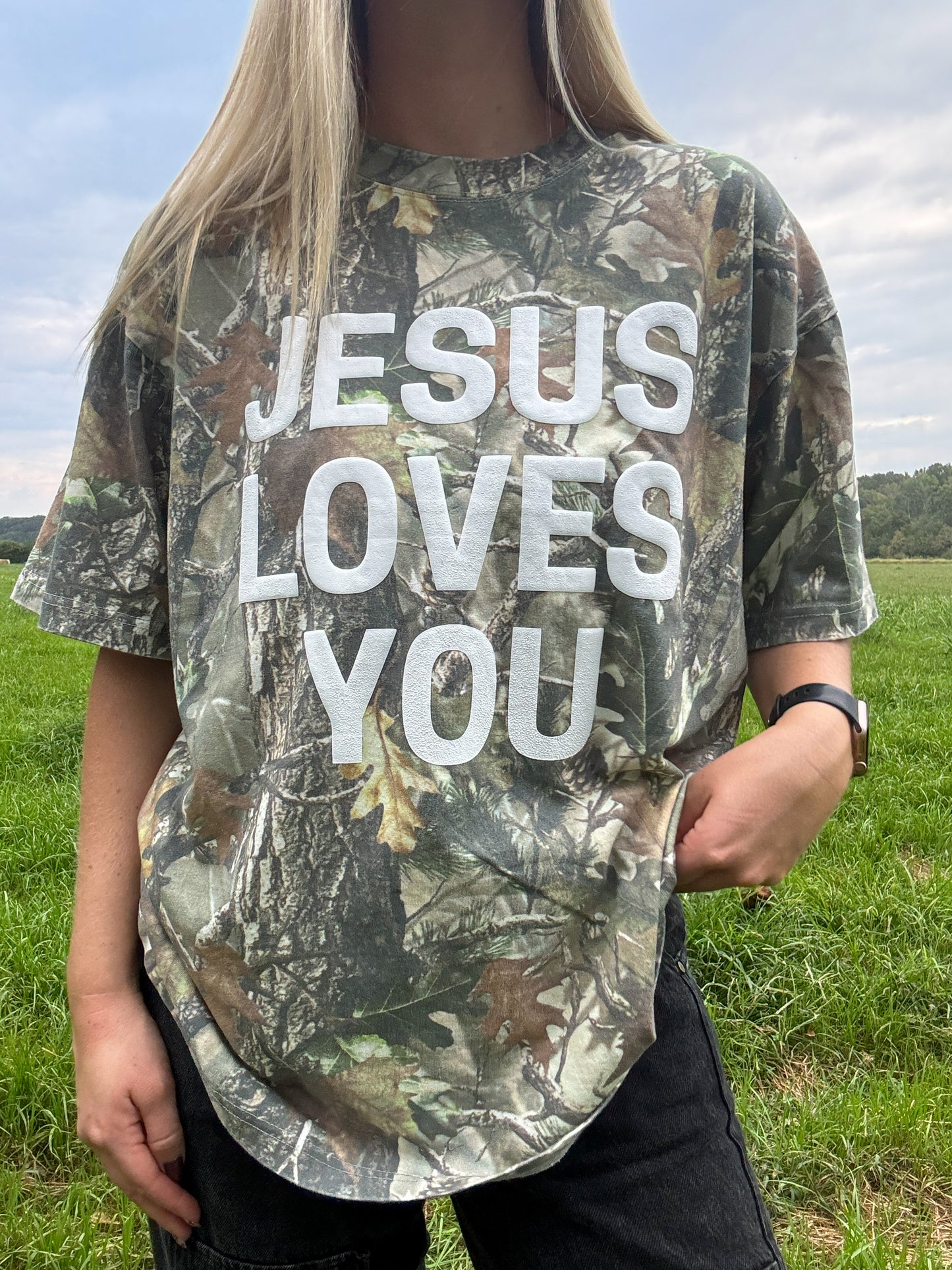JESUS LOVES YOU Camo Tee