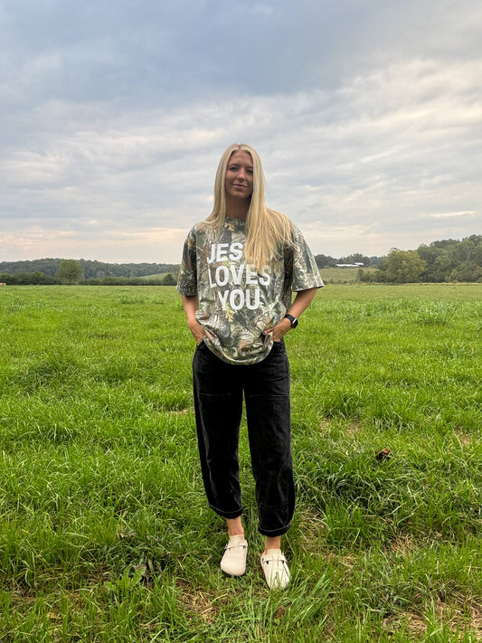 JESUS LOVES YOU Camo Tee