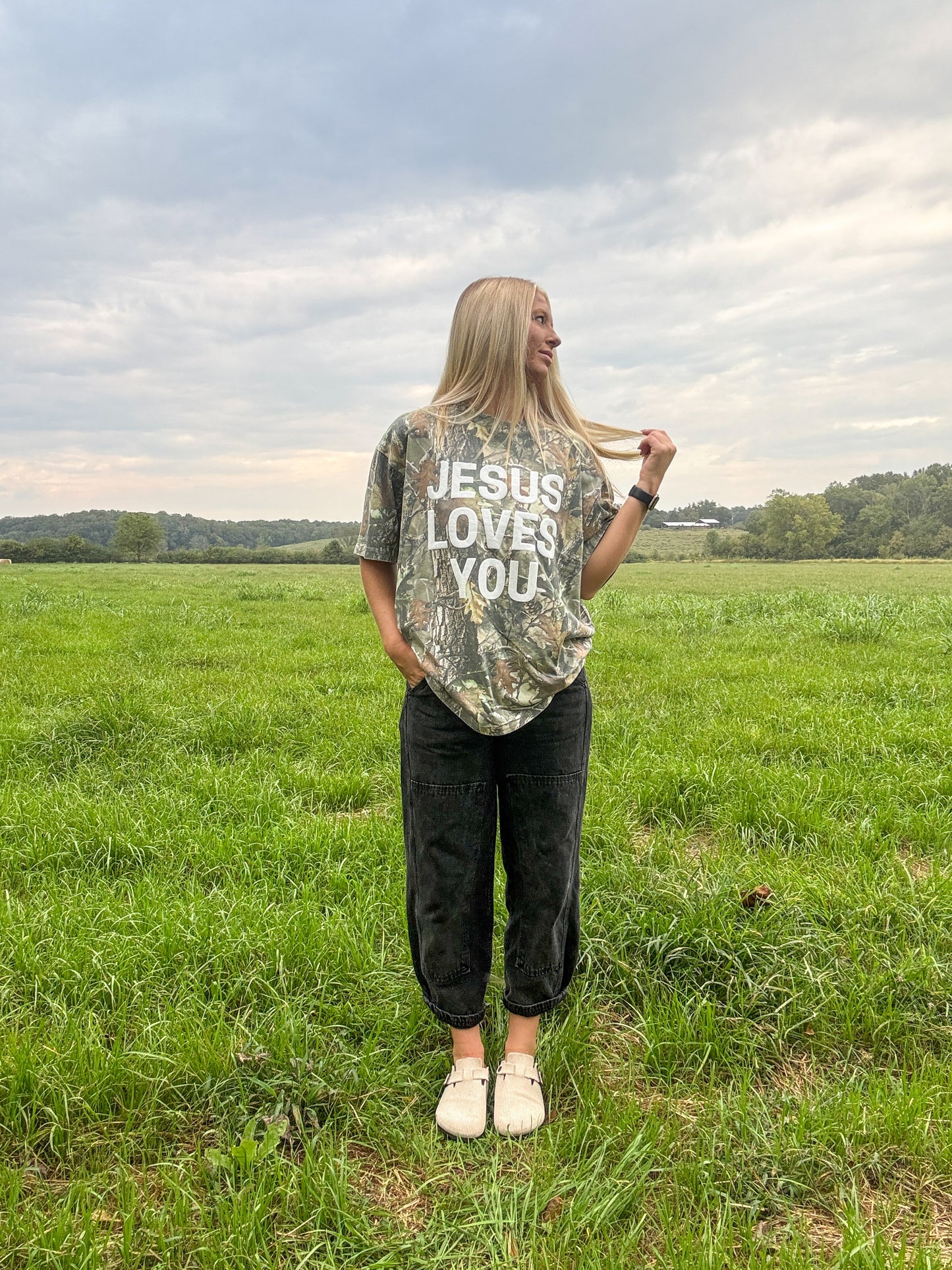 JESUS LOVES YOU Camo Tee