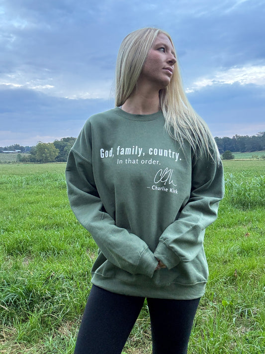 Charlie Kirk Crewneck